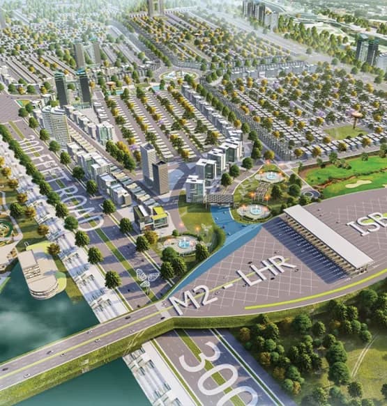 New Metro City aerial masterplan render