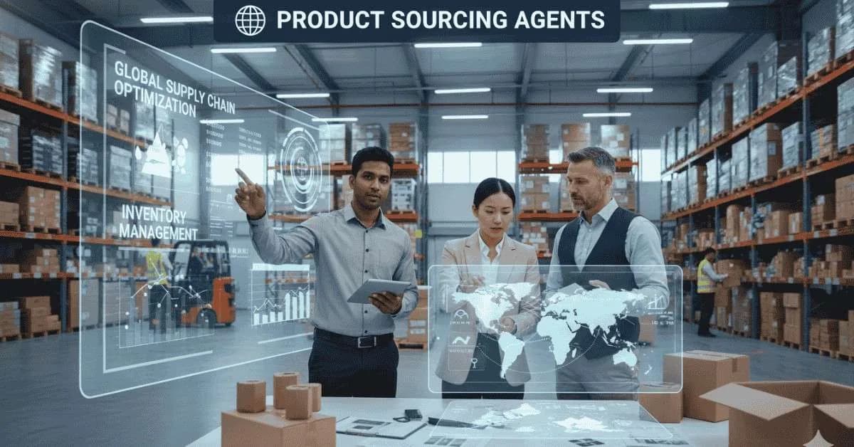 Product sourcing team managing global supply chain operations